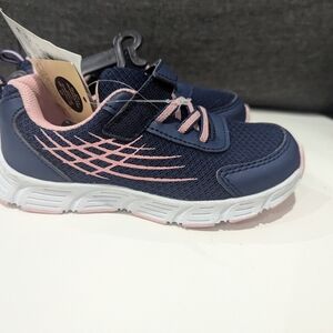 Kids Navy and Pink Athletic Shoes